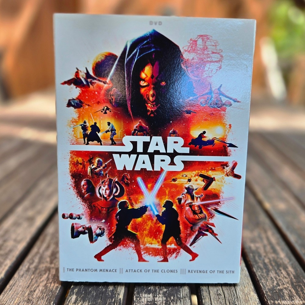 Star Wars: The Prequel Trilogy 3-Film DVD Collection with Slipcover (I, II, III)